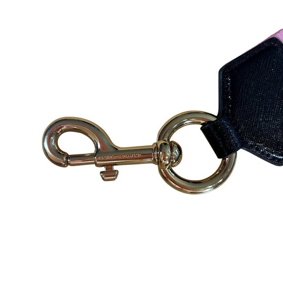 MARC JACOBS The Icing Thin Webbing Bag Strap In Pink NWOT - Picture 4 of 8